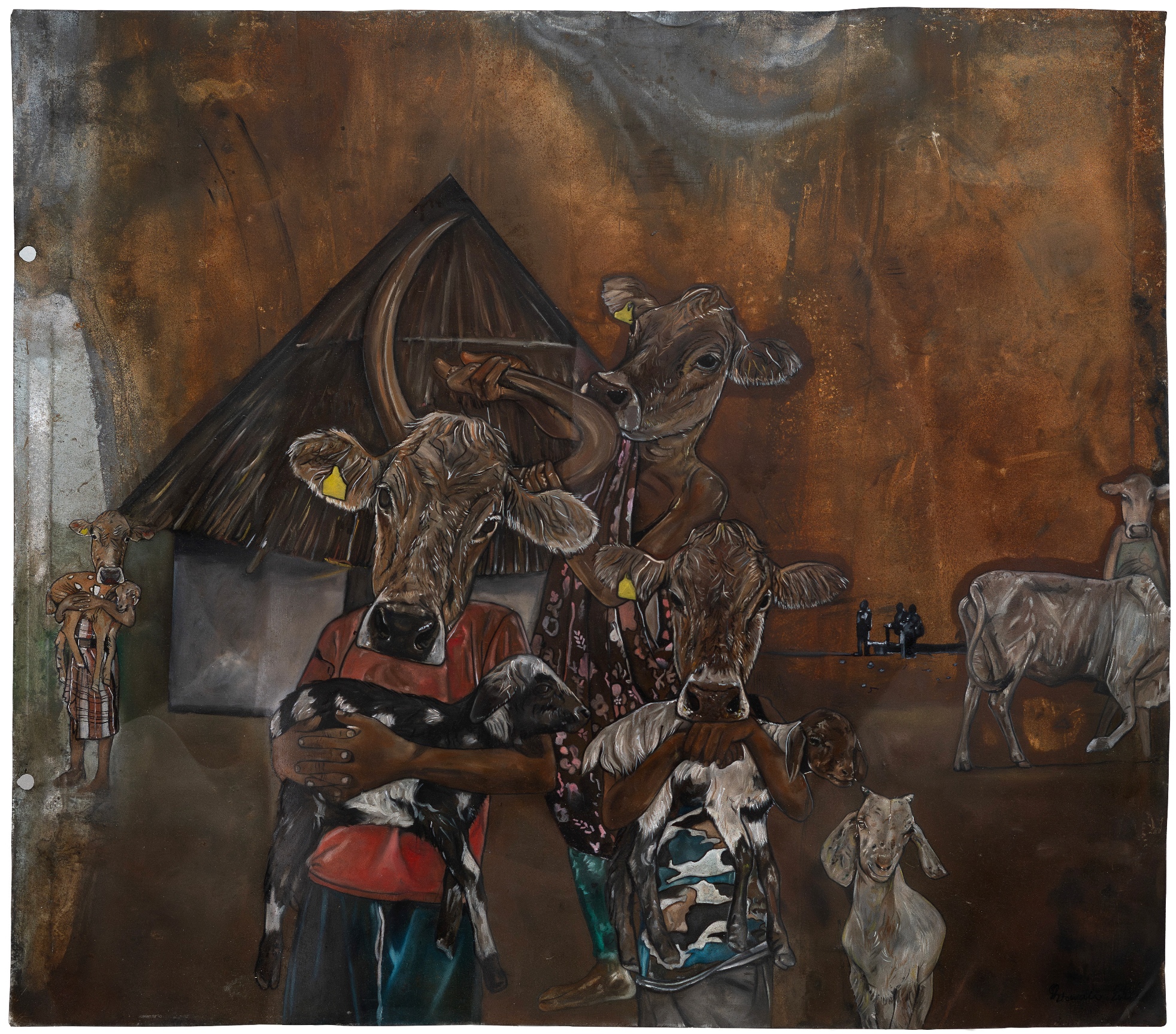 Cultural Cows, 2025 by Sello Letswalo